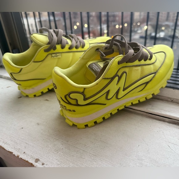 Marc Jacobs Women's Neon Yellow Sneakers - Picture 3 of 11